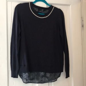 Navy sweater